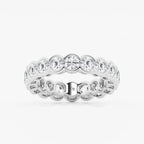 GWA054 - product video for 4 ctw Round Lab Grown Diamond Half Bezel Eternity Band - 4.7mm Width