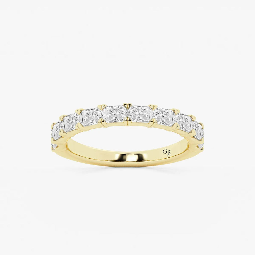 GWA055 - product video for 1 1/6 ctw Radiant Lab Grown Diamond East-West Anniversary Band