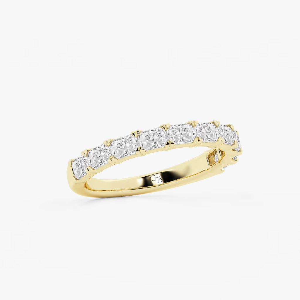 GWA055 - Additional Image 1 for  1 1/6 ctw Radiant Lab Grown Diamond East-West Anniversary Band