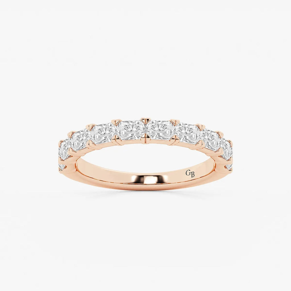 GWA055 - product video for 1 1/6 ctw Radiant Lab Grown Diamond East-West Anniversary Band