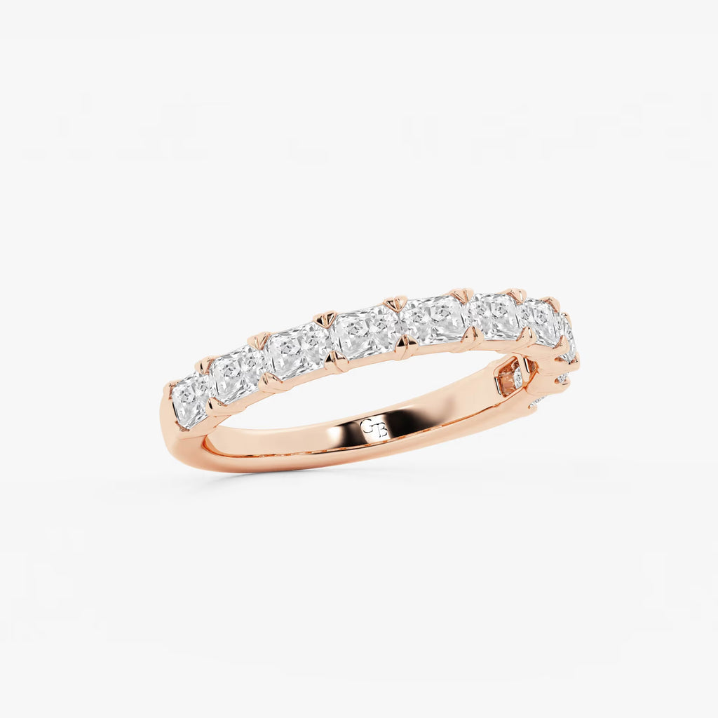 GWA055 - Additional Image 1 for  1 1/6 ctw Radiant Lab Grown Diamond East-West Anniversary Band
