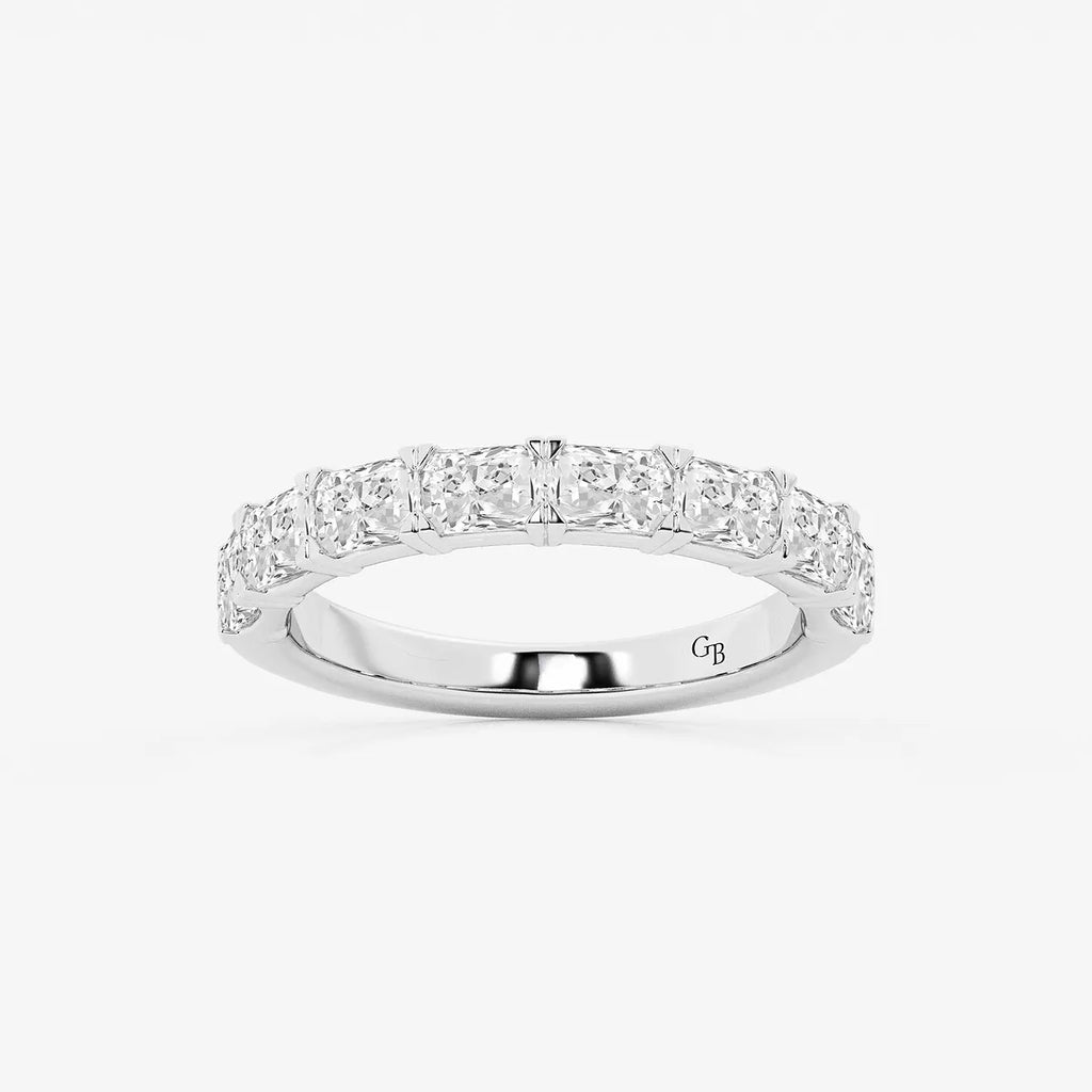 GWA055 - product video for 1 5/8 ctw Radiant Lab Grown Diamond East-West Anniversary Band