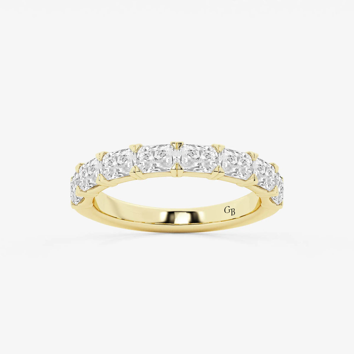 GWA055 - 1 5/8 ctw Radiant Lab Grown Diamond East-West Anniversary Band