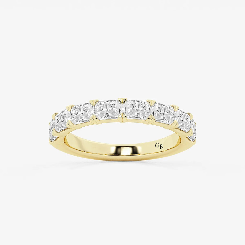 GWA055 - product video for 1 5/8 ctw Radiant Lab Grown Diamond East-West Anniversary Band