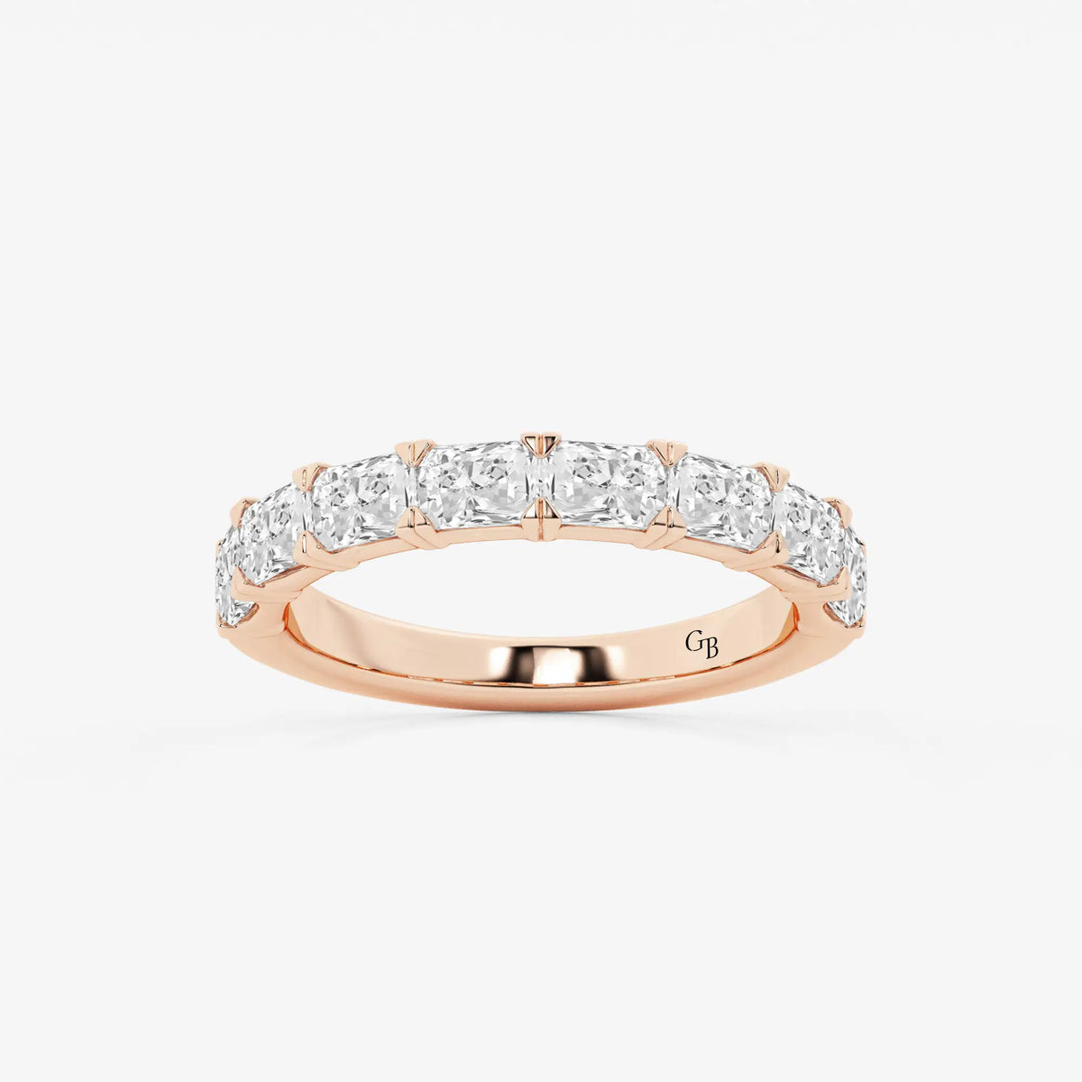 GWA055 - 1 5/8 ctw Radiant Lab Grown Diamond East-West Anniversary Band