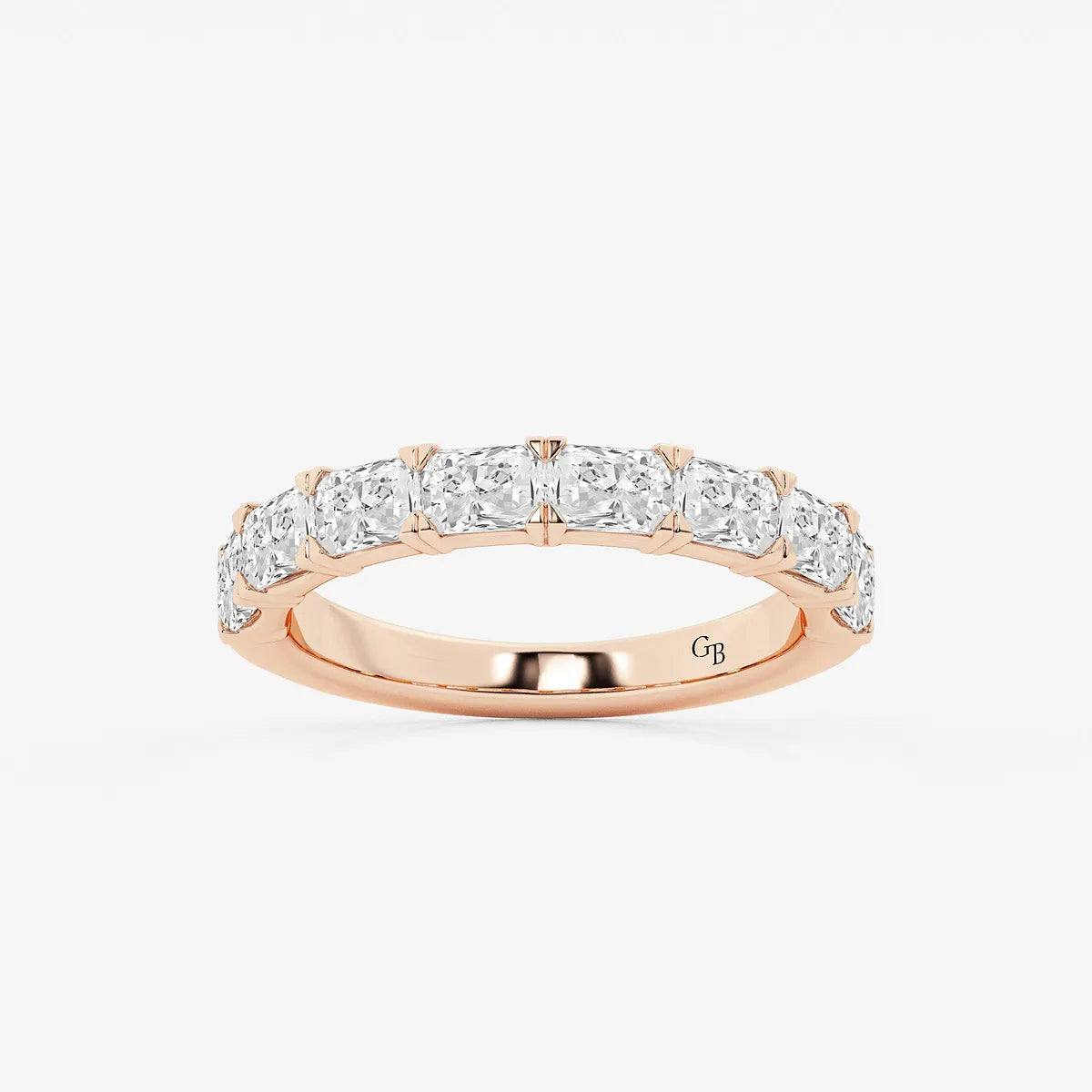 GWA055 - product video for 1 5/8 ctw Radiant Lab Grown Diamond East-West Anniversary Band