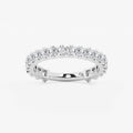 GWA056 - 1 1/2 ctw Princess Lab Grown Diamond Three Quarter Eternity Wedding Band