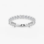 GWA056 - product video for 1 1/2 ctw Princess Lab Grown Diamond Three Quarter Eternity Wedding Band