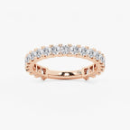 GWA056 - product video for 1 1/2 ctw Princess Lab Grown Diamond Three Quarter Eternity Wedding Band