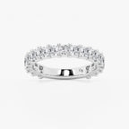 GWA056 - product video for 2 ctw Princess Lab Grown Diamond Three Quarter Eternity Wedding Band