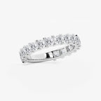 GWA056 - Additional Image 1 for  2 ctw Princess Lab Grown Diamond Three Quarter Eternity Wedding Band