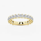 GWA056 - product video for 2 ctw Princess Lab Grown Diamond Three Quarter Eternity Wedding Band