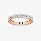 GWA056 - product video for 2 ctw Princess Lab Grown Diamond Three Quarter Eternity Wedding Band