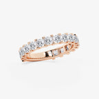 GWA056 - Additional Image 1 for  2 ctw Princess Lab Grown Diamond Three Quarter Eternity Wedding Band