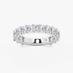 GWA056 - product video for 3 ctw Princess Lab Grown Diamond Three Quarter Eternity Wedding Band
