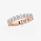 GWA056 - Additional Image 1 for  3 ctw Princess Lab Grown Diamond Three Quarter Eternity Wedding Band