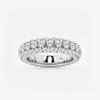 GWA057 - product video for 3 ctw Domed Round Lab Grown Diamond Eternity Band - 4.8mm Width