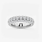 GWA057 - product video for 3 ctw Domed Round Lab Grown Diamond Eternity Band - 4.8mm Width