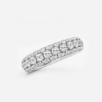 GWA057 - Additional Image 1 for  3 ctw Domed Round Lab Grown Diamond Eternity Band - 4.8mm Width