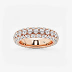 GWA057 - product video for 3 ctw Domed Round Lab Grown Diamond Eternity Band - 4.8mm Width