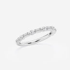 GWA058 - Additional Image 1 for  1/2 ctw Round and Baguette Lab Grown Diamond Eleven Stone Wedding Band