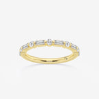 GWA058 - product video for 1/2 ctw Round and Baguette Lab Grown Diamond Eleven Stone Wedding Band