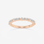 GWA058 - product video for 1/2 ctw Round and Baguette Lab Grown Diamond Eleven Stone Wedding Band