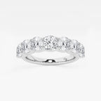 GWA059 - 2 7/8 ctw Cushion Lab Grown Diamond Seven-Stone Anniversary Band