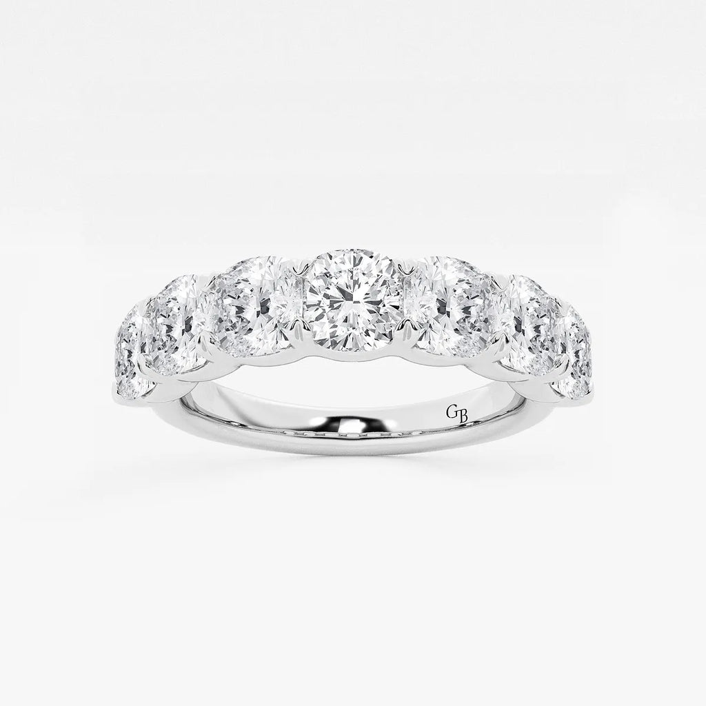 GWA059 - product video for 2 7/8 ctw Cushion Lab Grown Diamond Seven-Stone Anniversary Band