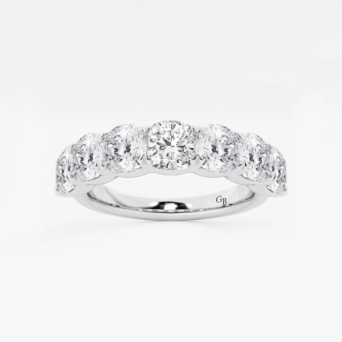 GWA059 - product video for 2 7/8 ctw Cushion Lab Grown Diamond Seven-Stone Anniversary Band