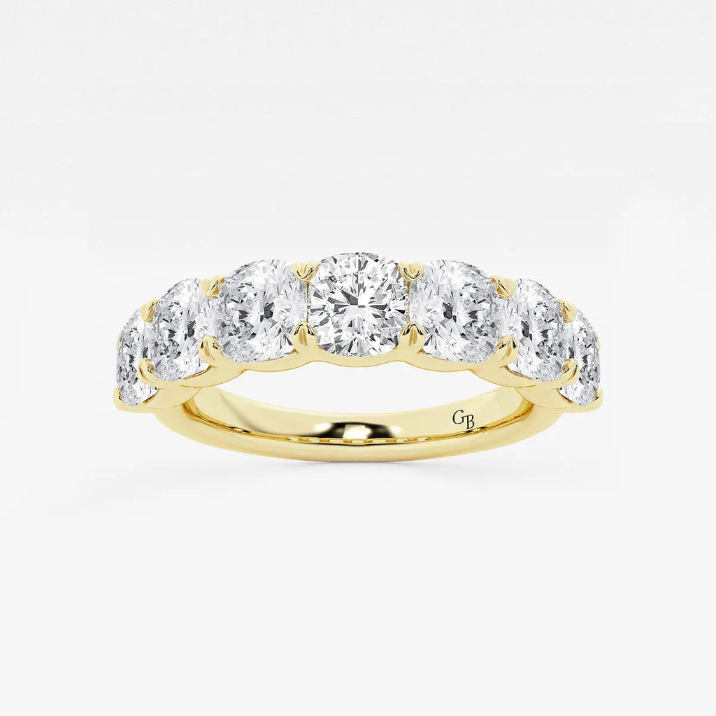 GWA059 - product video for 2 7/8 ctw Cushion Lab Grown Diamond Seven-Stone Anniversary Band