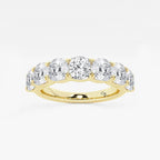 GWA059 - product video for 2 7/8 ctw Cushion Lab Grown Diamond Seven-Stone Anniversary Band