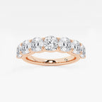 GWA059 - product video for 2 7/8 ctw Cushion Lab Grown Diamond Seven-Stone Anniversary Band