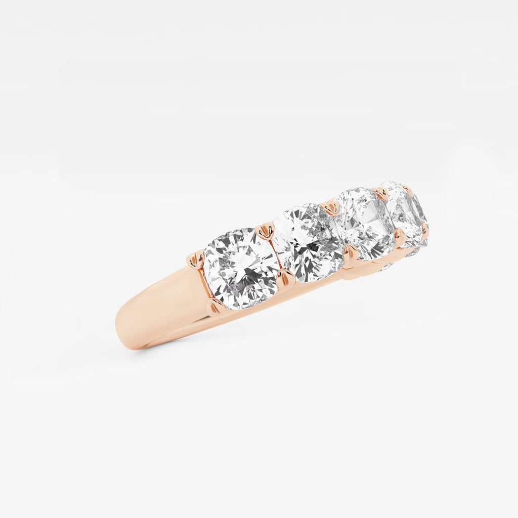 GWA059 - Additional Image 1 for  2 7/8 ctw Cushion Lab Grown Diamond Seven-Stone Anniversary Band