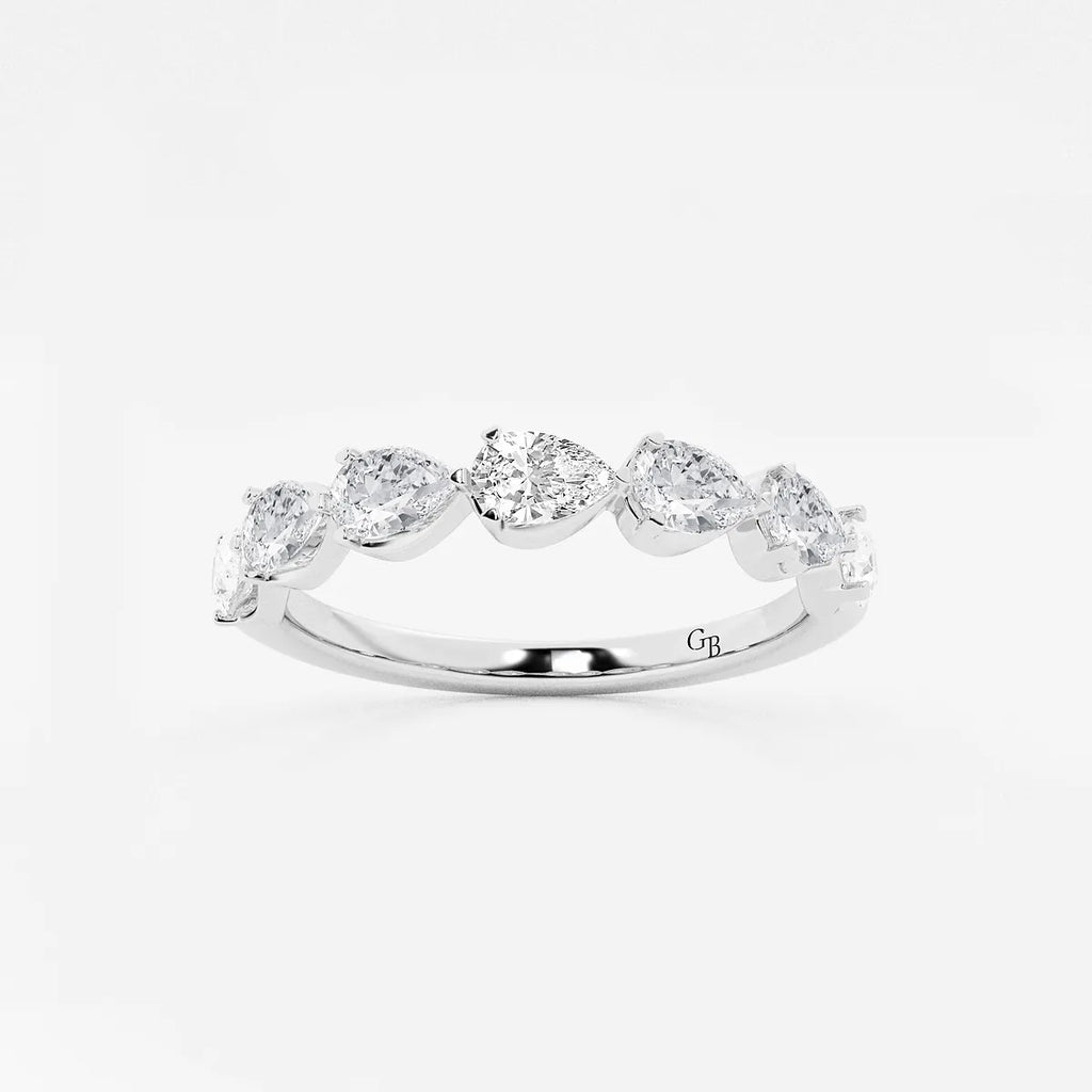 GWA060 - product video for 1 ctw Pear Lab Grown Diamond Floating Anniversary Band