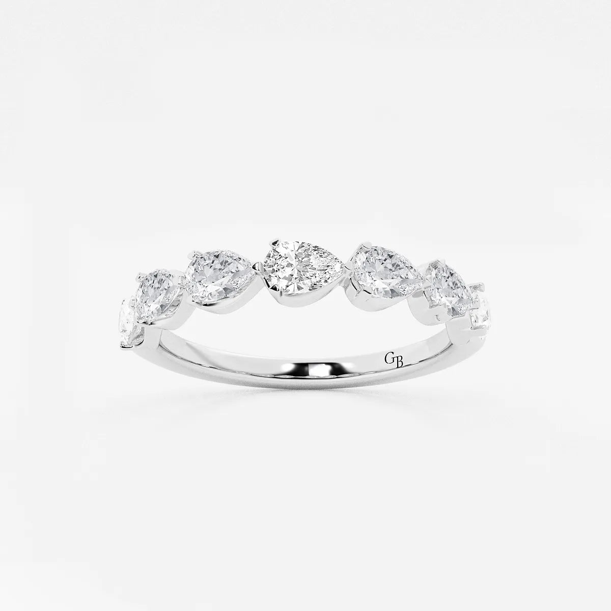 GWA060 - product video for 1 ctw Pear Lab Grown Diamond Floating Anniversary Band