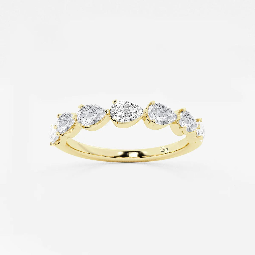 GWA060 - product video for 1 ctw Pear Lab Grown Diamond Floating Anniversary Band