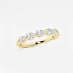 GWA060 - Additional Image 1 for  1 ctw Pear Lab Grown Diamond Floating Anniversary Band