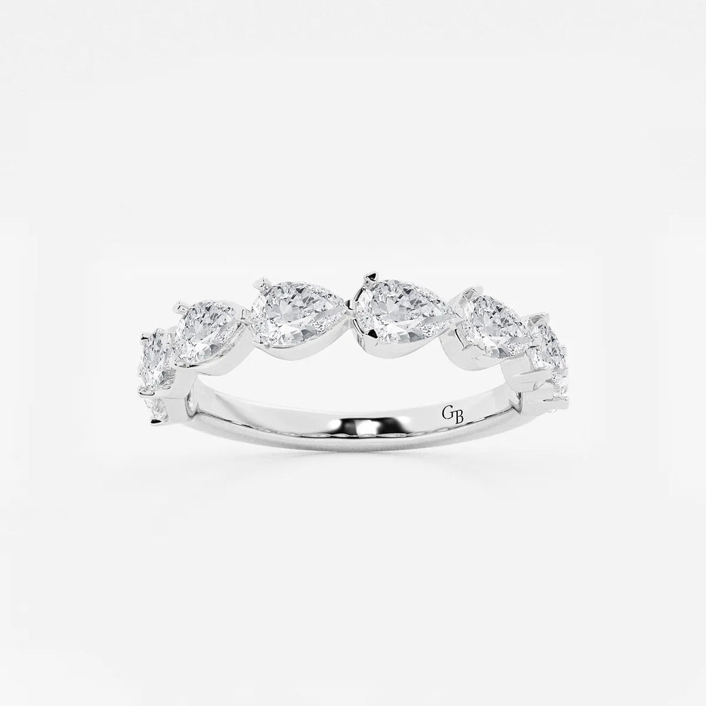 GWA060 - product video for 1 1/2 ctw Pear Lab Grown Diamond Floating Anniversary Band
