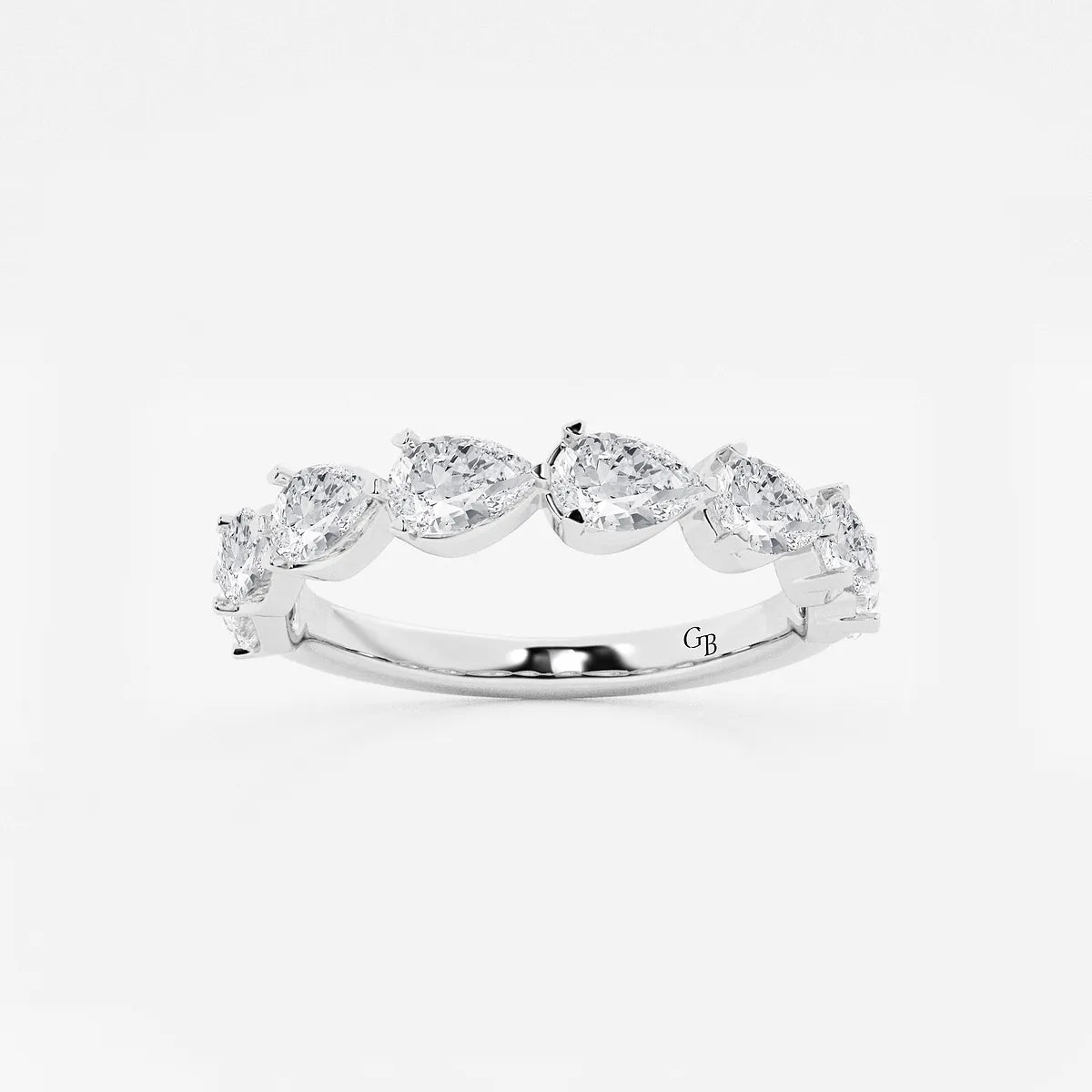 GWA060 - product video for 1 1/2 ctw Pear Lab Grown Diamond Floating Anniversary Band