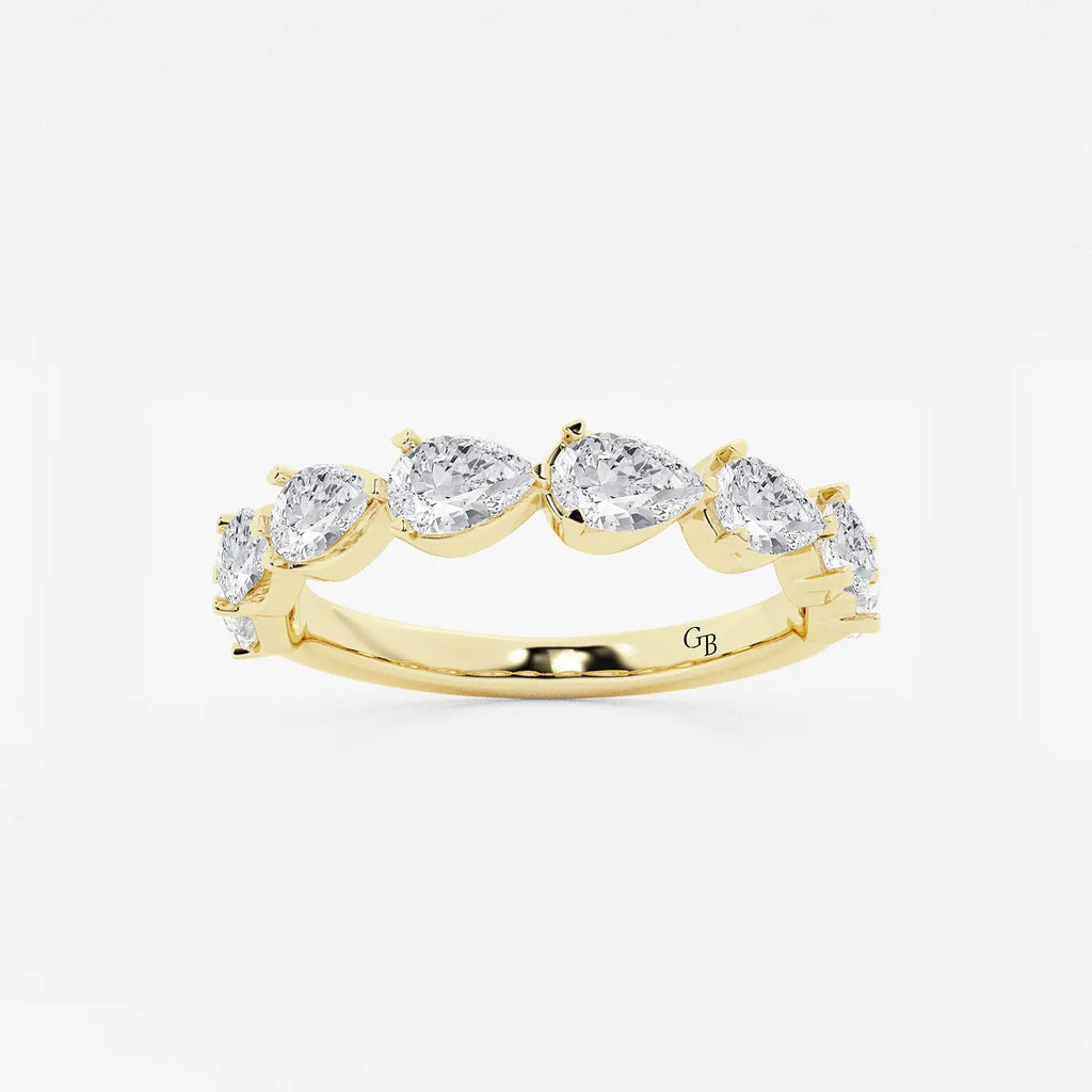 GWA060 - product video for 1 1/2 ctw Pear Lab Grown Diamond Floating Anniversary Band