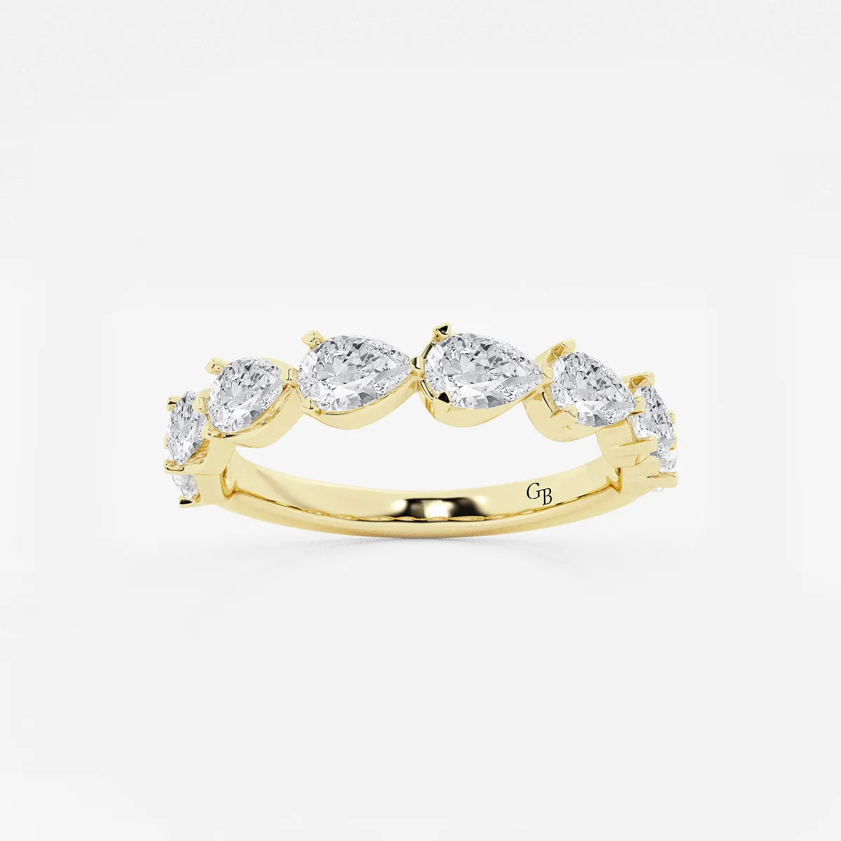 GWA060 - product video for 1 1/2 ctw Pear Lab Grown Diamond Floating Anniversary Band