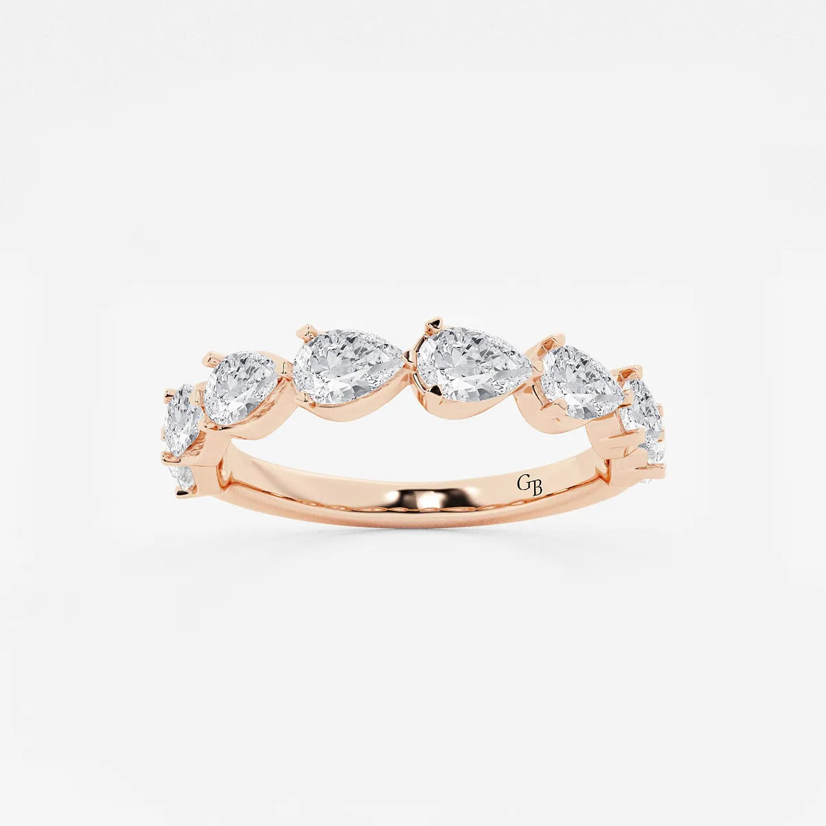 GWA060 - product video for 1 1/2 ctw Pear Lab Grown Diamond Floating Anniversary Band