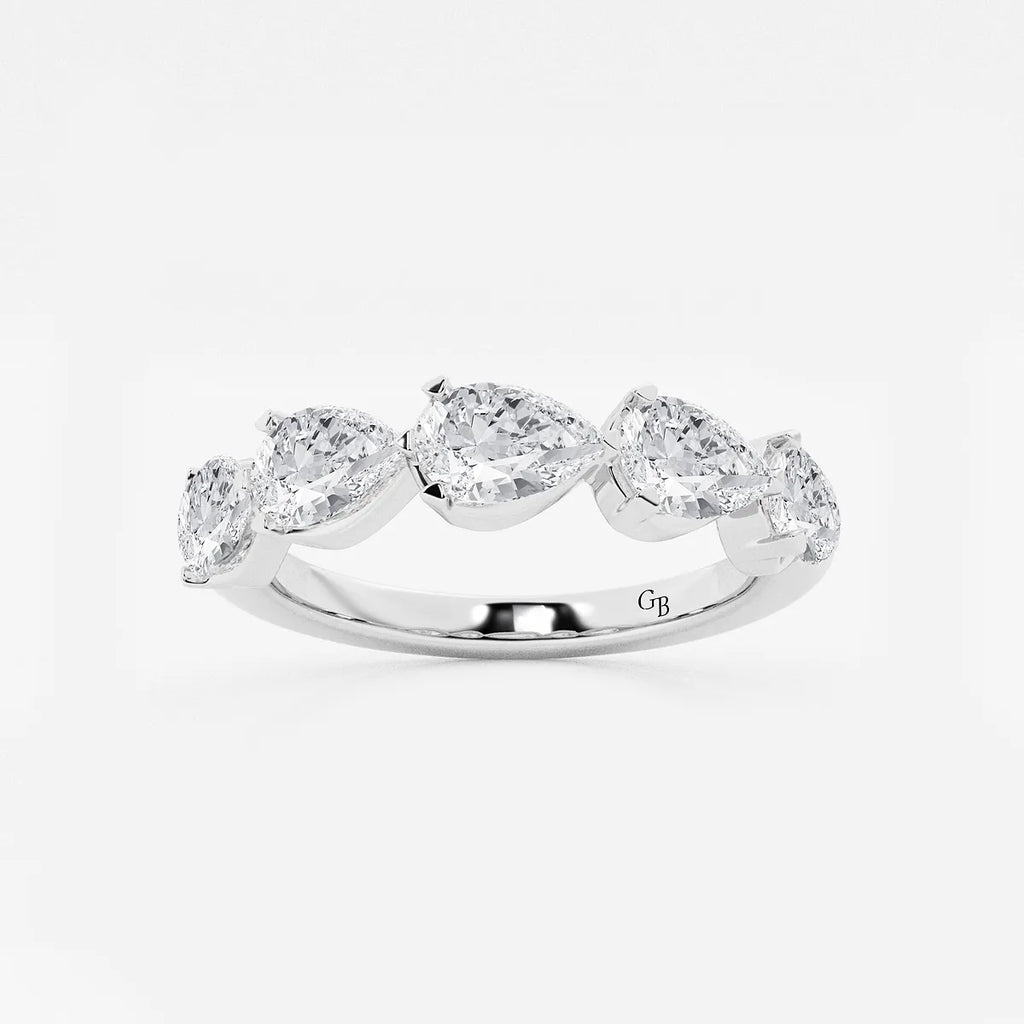GWA060 - product video for 2 ctw Pear Lab Grown Diamond Floating Anniversary Band