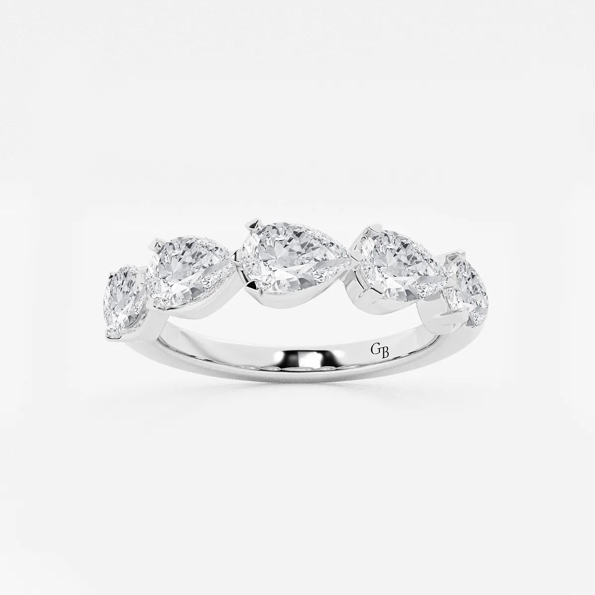 GWA060 - product video for 2 ctw Pear Lab Grown Diamond Floating Anniversary Band