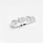 GWA060 - Additional Image 1 for  2 ctw Pear Lab Grown Diamond Floating Anniversary Band