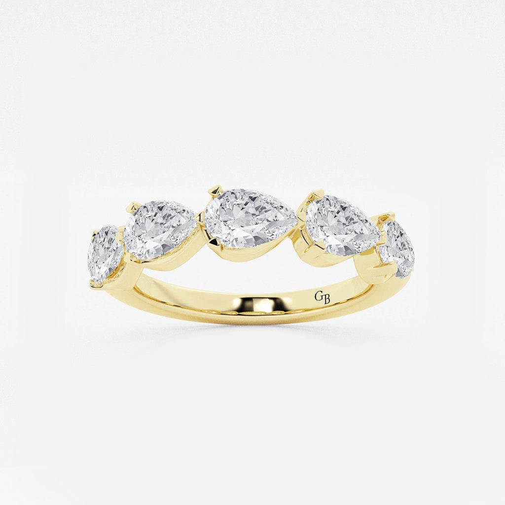 GWA060 - product video for 2 ctw Pear Lab Grown Diamond Floating Anniversary Band