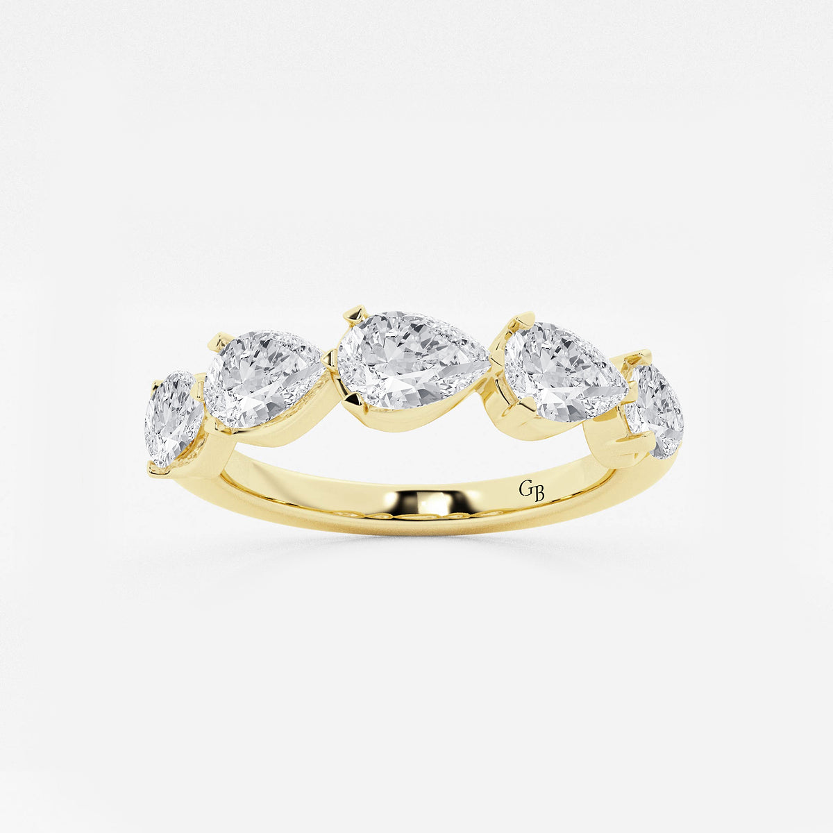 GWA060 - product video for 2 ctw Pear Lab Grown Diamond Floating Anniversary Band
