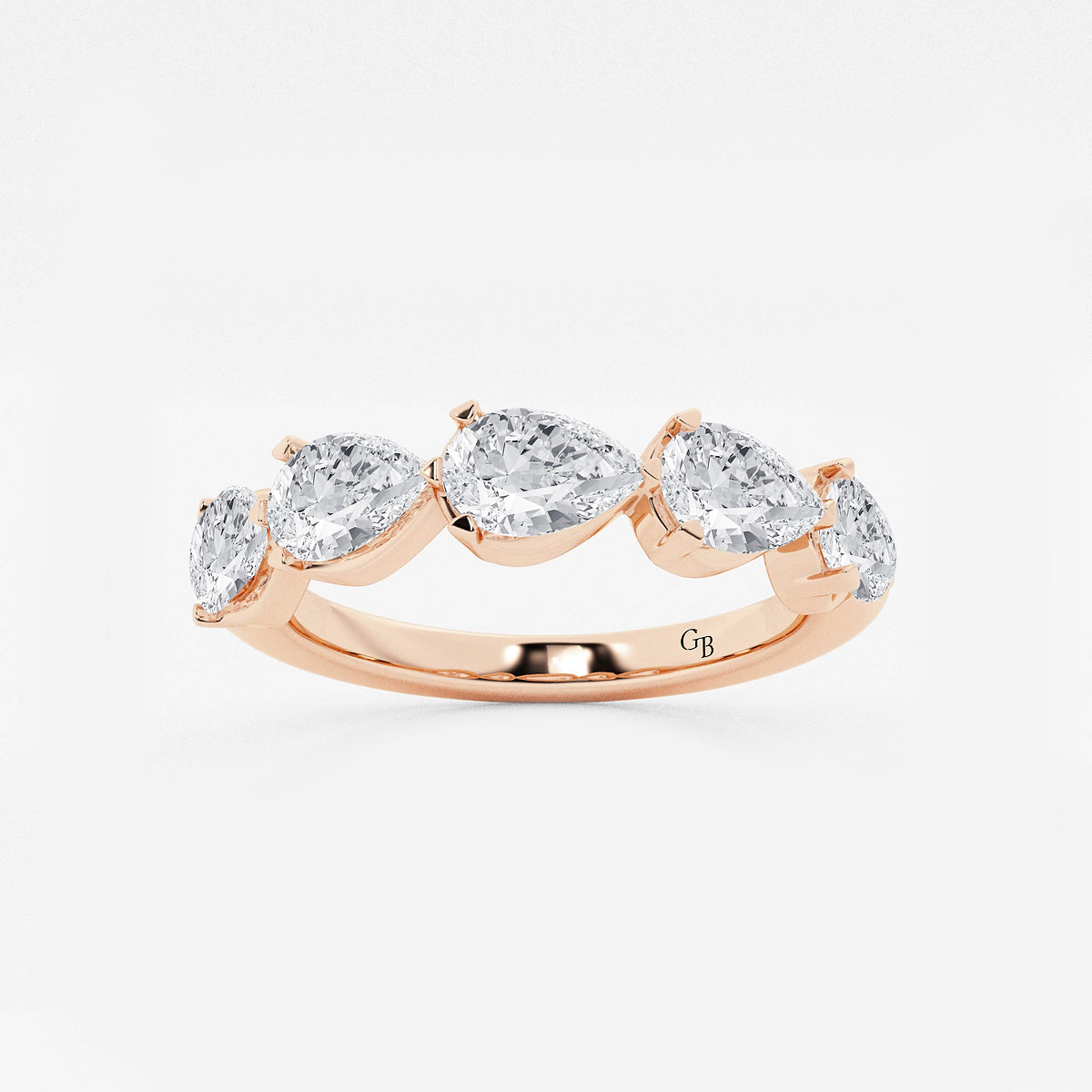 GWA060 - product video for 2 ctw Pear Lab Grown Diamond Floating Anniversary Band