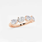 GWA060 - Additional Image 1 for  2 ctw Pear Lab Grown Diamond Floating Anniversary Band
